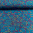 French Terry - oak leafs dark blue