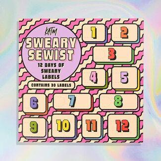 KATM PRE ORDER Adventskalender Labels  - sweary sewist 30x