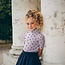 Ribbed tricot - flowers lilac