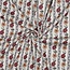 Ribbed tricot - striped flowers digital