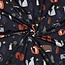 Tricot forest animals navy