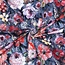 French Terry - allover flowers blue