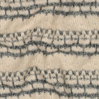 Jacquard stripes Knit - grey