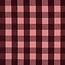 Cotton Poplin - checks salmon / burgundy