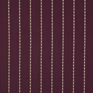 Cotton Plumetis Dobby stripes - burgundy