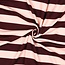 De Stoffenkamer Soft Sweater wide horizontal stripes - pink/burgundy