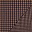 De Stoffenkamer Double Gauze cotton Tetra - double checks navy/camel