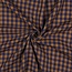 De Stoffenkamer Double Gauze cotton Tetra - double checks navy/camel
