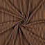 De Stoffenkamer Double Gauze cotton Tetra - double stripes navy/camel