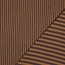 De Stoffenkamer Double Gauze cotton Tetra - double stripes navy/camel