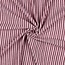 De Stoffenkamer Double Gauze cotton Tetra - double stripes pink/burgundy
