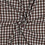 De Stoffenkamer Double Gauze cotton Tetra - double checks mint/brown