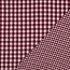 De Stoffenkamer Double Gauze cotton Tetra - double checks pink/burgundy