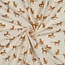 De Stoffenkamer Double Gauze cotton Tetra - leopard ecru