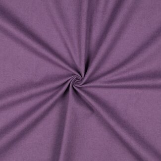 Poppy Flanel Cotton uni - mulberry purple