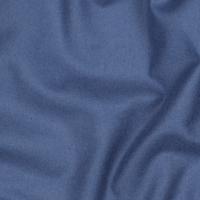 Poppy Flanel Cotton uni - denim blue