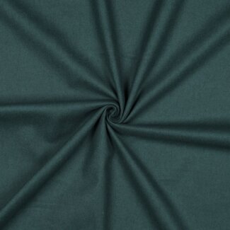 Poppy Flanel Cotton uni - dark green
