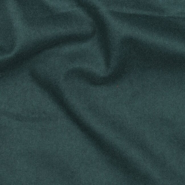 Poppy Flanel Cotton uni - dark green