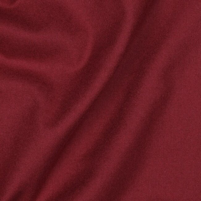 Poppy Flanel Cotton uni - wine