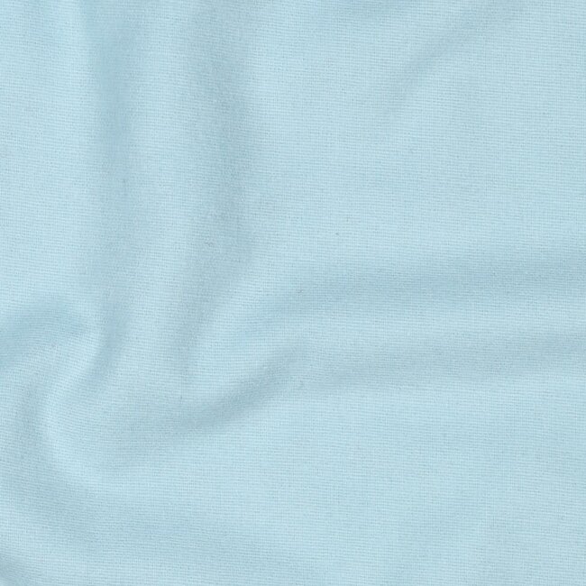 Poppy Flanel Cotton uni - light blue