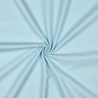 Poppy Flanel Cotton uni - light blue