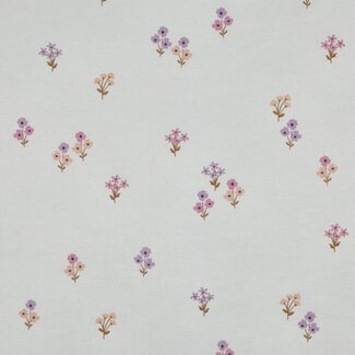 Poppy Flanel Cotton Flower bouquet white