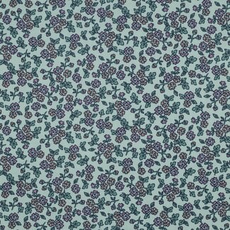 Poppy Flanel Cotton Flowerfield mint