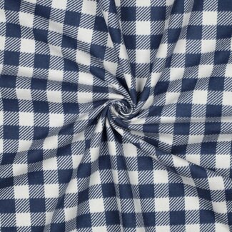 Poppy Flanel Cotton Checks classic ecru/blue