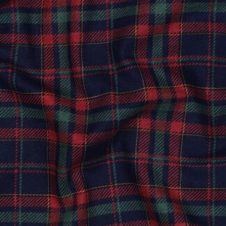 Poppy Flanel Cotton Checks classic Red/Blue