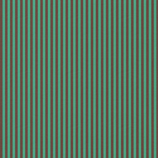 De Stoffenkamer Cotton Poplin stripes - green/chocolate