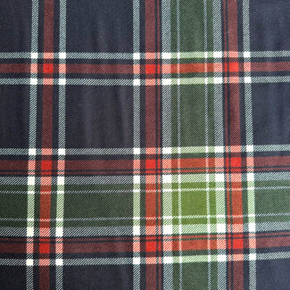 Poppy Flanel Cotton Checks plaid green/red