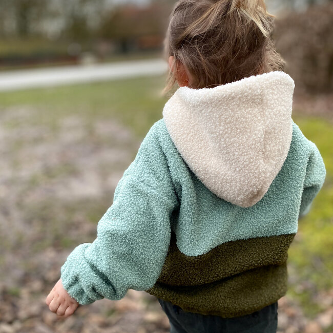 De Stoffenkamer Teddy double Fleece - off white