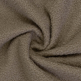 De Stoffenkamer Teddy double Fleece - dark sand