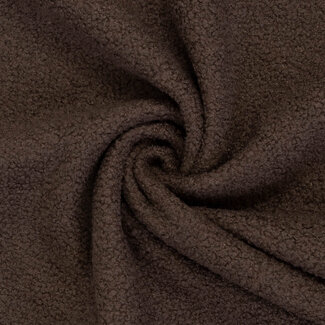 De Stoffenkamer Teddy double Fleece - dark brown