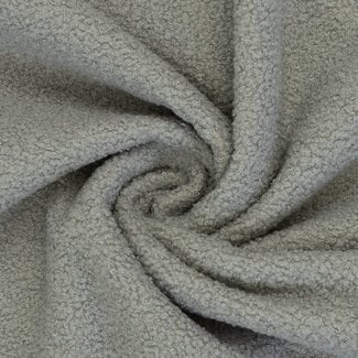 De Stoffenkamer Teddy double Fleece - light grey