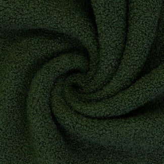De Stoffenkamer Teddy double Fleece - dark green