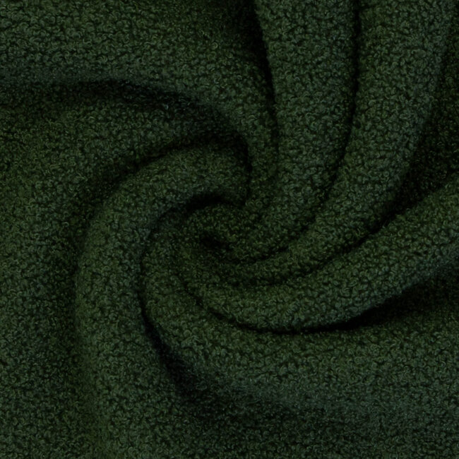 De Stoffenkamer Teddy double Fleece - dark green