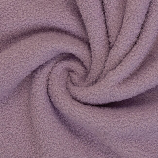 De Stoffenkamer Teddy double Fleece - old lavender