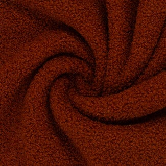 De Stoffenkamer Teddy double Fleece - terracotta