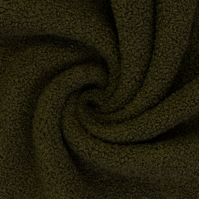 De Stoffenkamer Teddy double Fleece - khaki green