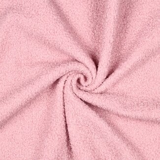 De Stoffenkamer Teddy double Fleece - soft pink