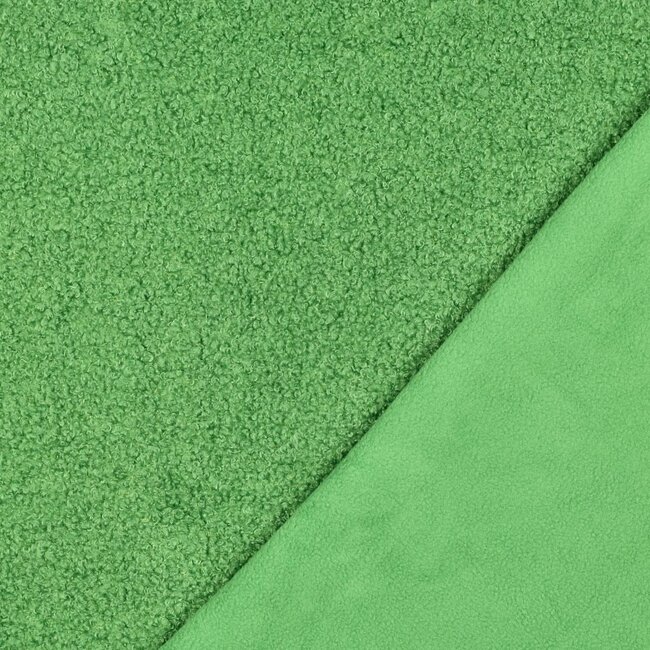 De Stoffenkamer Teddy double Fleece - bright green