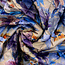 Quilted watercolor flower - grey blue
