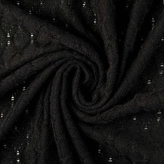 Soft knit cable - black