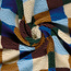 De Stoffenkamer Sherpa teddy Fleece print - checks blue