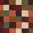 De Stoffenkamer Sherpa teddy Fleece print - checks rust