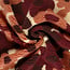 De Stoffenkamer Sherpa teddy Fleece print - flowerfield rust