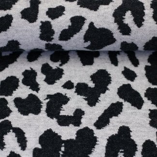 Jacquard jersey leo - zwart/wit