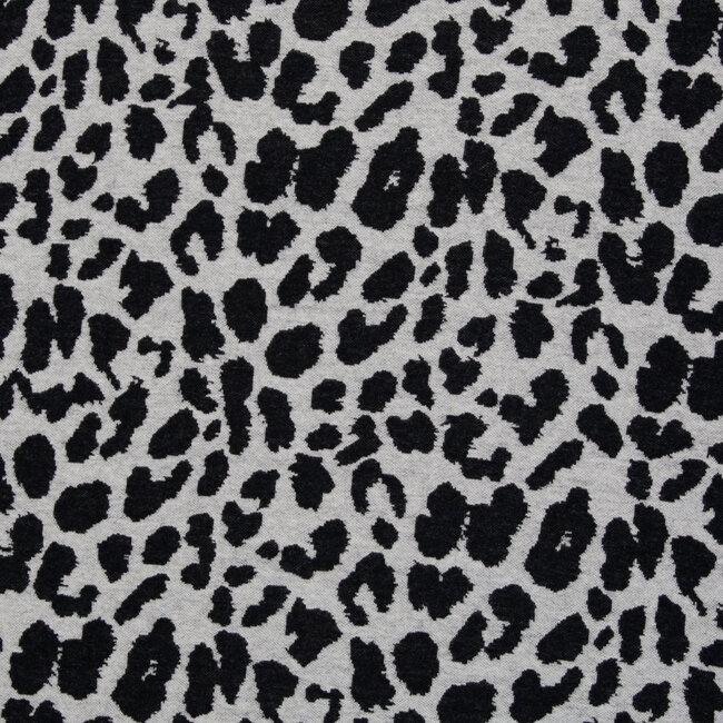Jacquard jersey leo - zwart/wit