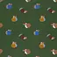 Soft sweater - eekhoorns donkergroen